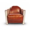 Fauteuil Aviateur Cuir Marron Vintage