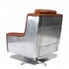 arriere Fauteuil Aviateur Cuir et Aluminium