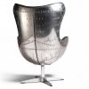 arriere fauteuil aviteur pivotant cuir noir