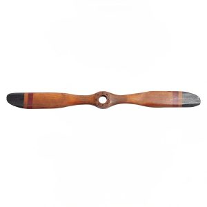 Hélice à pointes noires en bois