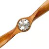 details Hélice avion vintage en bois – 65cm détails peints à la main